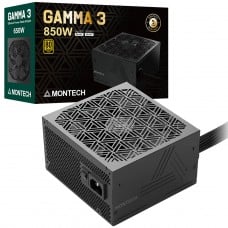 Fonte Montech GAMMA III 850W, 80 Plus Gold, PFC Ativo, Preto