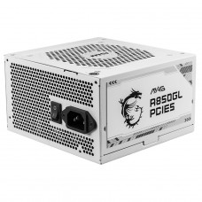 Fonte MSI MAG A850GL PCIE5, 850W, 80 Plus Gold, PFC Ativo, Full Modular, Branco, MAG A850GL PCIE5 WHITE