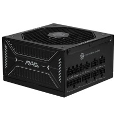 Fonte MSI MAG A850GLS PCIE5, 850W, 80 Plus Gold, Cybenetics Platinum, ATX 3.1, PFC Ativo, Full Modular, Preto, MAGA850GLS