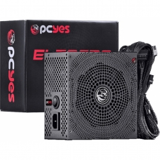 Fonte PCYES Electro V2, 600W, 80 Plus Bronze, PFC Ativo, ELECV2PTO600W