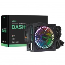 Fonte Vinik Gamer Dash 600W, RGB, Preto, VFG600WPR 