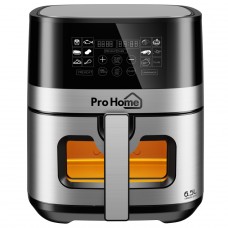Fritadeira Elétrica Air Fryer Pro Home Classic PRO, 100% Digital, Com Visor, 6.5L, 110V, Preto e Inox, PH-AF-CP1500WS7LS110D