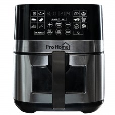 Fritadeira Elétrica Air Fryer Pro Home Classic PRO, 100% Digital, Com Visor, 6.5L, 110V, Preto e Inox, PH-AF-CP1500WS7LS110D