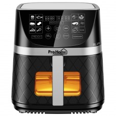 Fritadeira Elétrica Air Fryer Pro Home Family PRO, 100% Digital, Com Visor, 8L, 110V, Preto e Inox, PH-AF-FP1700WB8LS110D