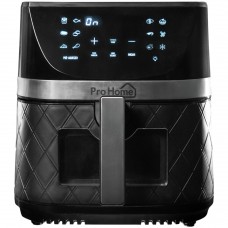 Fritadeira Elétrica Air Fryer Pro Home Family PRO, 100% Digital, Com Visor, 8L, 110V, Preto e Inox, PH-AF-FP1700WB8LS110D