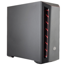 Gabinete Gamer Cooler Master Masterbox MB501L, Mid Tower, Black, Sem Fonte, Com 1 Fan, MCB-B501L-KNNN-S00-RED