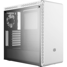 Gabinete Gamer Cooler Master MasterBox MS600, Mid Tower, Vidro Temperado, White, Sem Fonte, Com 1 Fan, MCB-MS600-WGNN-S00