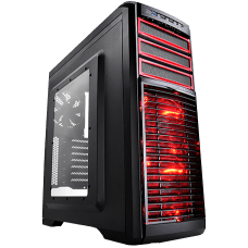 Gabinete Gamer DeepCool Kendomen RD, Mid-Tower, Com 5 Fans, Black, Sem Fonte, DP-CCATX-KDM5FBKRD