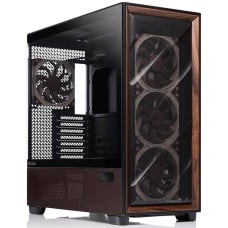 Gabinete Gamer Antec Flux Pro Noctua Edition, Mid Tower, Vidro Temperado, E-ATX, Com 6 Fans, Preto/Marrom
