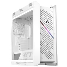Gabinete Gamer Asus ROG Strix Helios II White, RGB, Mid Tower, Vidro Temperado, ATX, Sem Fonte, Com 4 Fans, Branco, 90DC00W3-B30000