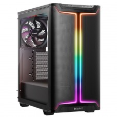Gabinete Gamer Be Quiet Pure Base 501 DX, ARGB, Mid Tower, Vidro Temperado, ATX, Sem Fonte, Com 3 Fans, Preto, BGW76