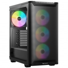 Gabinete Gamer Be Quiet Pure Base 501 LX, ARGB, Mid Tower, Vidro Temperado, ATX, Sem Fonte, Com 4 Fans, Preto, BGW78