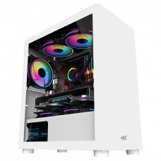 Gabinete Gamer BRX Blazer White, Mid Tower, Vidro Temperado, M-ATX, Sem fan, Branco, CA-035