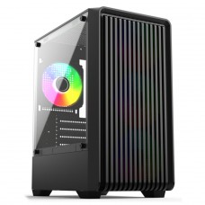Gabinete Gamer BRX N199B, Lateral de Vidro, M-ATX, Preto, Sem Fonte, Sem Fan