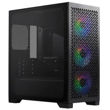 Gabinete Gamer Cooler Master Elite 302, ARGB, Vidro Temperado, Mid Tower, mATX, Com 3 Fans, Preto, E302-KGNN-S00