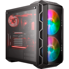 Gabinete Gamer Cooler Master Mastercase H500 ARGB, Mid Tower, Black, Sem Fonte, Com 3 Fans, MCM-H500-IGNN-S01