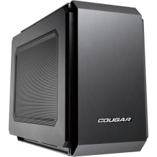 Gabinete Gamer Cougar QBX, Mini Tower, Com 1 Fans, Black, Sem Fonte