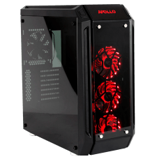 Gabinete Gamer DT3 Sports Apollo, Mid Tower, Vidro Temperado, Black, Sem Fonte, Sem Fan