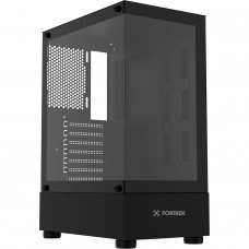 Gabinete Gamer Fortrek Crystal Black, Mid Tower, Vidro Temperado, ATX, Preto, Sem Fonte, Sem Fans