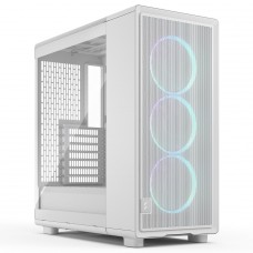 Gabinete Gamer Fractal Design Epoch, RGB, Mid Tower, Vidro Temperado, ATX, Sem Fonte, Com 3 Fans, Branco, FD-C-EPO1A-05