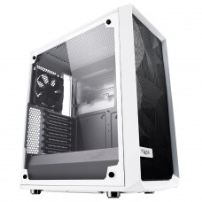 Gabinete Gamer Fractal Design Meshify C, Mid Tower, ATX, Sem Fonte, Com 2 Fans, Branco e Preto, FD-CA-MESH-C-WT-TGC