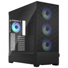 Gabinete Gamer Fractal Design Pop XL Air, Black, Full Tower, Vidro Temperado, E-ATX, Sem Fonte, Com 4 Fans, FD-C-POR1X-06