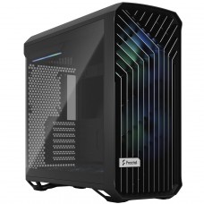 Gabinete Gamer Fractal Design Torrent RGB, Mid Tower, Vidro Temperado, EATX, Com 5 Fans, Sem Fonte, Preto, FD-C-TOR1A-04