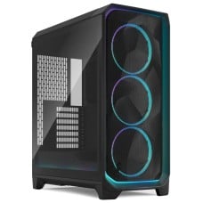 Gabinete Gamer Fractal Meshify 3, Ambience Pro RGB, Mid Tower, Vidro Temperado, E-ATX, Sem Fonte, Com 3 Fans, Preto, FD-C-MES3A-03