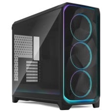 Gabinete Gamer Fractal Meshify 3 XL, Ambience Pro RGB, Full Tower, Vidro Temperado, E-ATX, Sem Fonte, Com 3 Fans, Preto, FD-C-MES3X-03