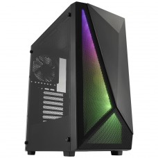 Gabinete Gamer FSP CMT195A, Mid Tower, ATX, Sem Fonte, Com 4 Fans, Preto