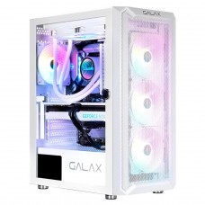 Gabinete Gamer Galax Revolution-07, Mid Tower, Vidro Temperado, ATX, Com 4 Fans, Branco, CGG7AGWA4B0-GLXG