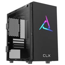 Gabinete Gamer Gamdias CLX Mars E1A V1, Mini Tower, Vidro Temperado, M-ATX, Com 3 Fans ARGB, Preto