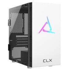 Gabinete Gamer Gamdias CLX Mars E1A WH, Mini Tower, Vidro Temperado, M-ATX, Com 3 Fans ARGB, Branco