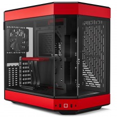 Gabinete Gamer Hyte Y60 Black Cherry, Mid Tower, Vidro Temperado, ATX, Sem Fonte, Com 3 fans, Preto e Vermelho, CS-HYTE-Y60-BR