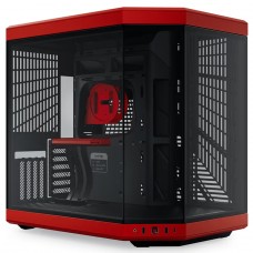 Gabinete Gamer Hyte Y70, Mid Tower, Vidro Temperado, EATX, Sem Fans, Preto e Vermelho, CS-HYTE-Y70-BR