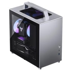 Gabinete Gamer Jonsbo T8 Plus, Mini Tower, Vidro Temperado, Mini ITX, Sem Fonte, Sem Fans, Cinza