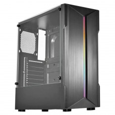 Gabinete Gamer K-MEX Demon II, RGB, Mid Tower, Lateral em Vidro, ATX, Sem Fonte, Sem Fan, Preto, CG06W5RH001CB0X