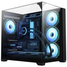 Gabinete Gamer K-MEX Mega Shark, Aquario, Mid Tower, Vidro Temperado, ATX, Sem Fonte, Sem Fan, Preto, CG01FDRH001CB0X