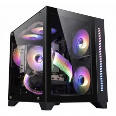 Gabinete Gamer K-MEX Space Z1, ARGB, Mini Tower, Vidro Temperado, M-ATX, Sem Fonte, Sem Fan, CG-02AD