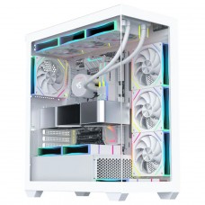 Gabinete Gamer K-MEX Torre Branca CG-W6DY, Mid Tower, Vidro Temperado, ATX, Sem Fonte, Sem Fan, Branco, CGW6DYRH002CB0X