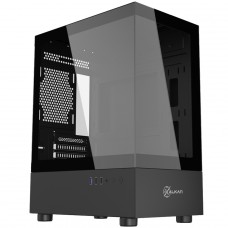 Gabinete Gamer Kalkan Avalon, Mid Tower, Vidro Temperado, mATX, Sem Fonte, Sem Fans, Preto, KLK00036