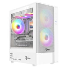 Gabinete Gamer Kalkan Avalon Pro V2, Mid Tower, Vidro Temperado, M-ATX, Sem Fonte, Sem Fans, Branco, KLK00075