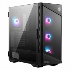 Gabinete Gamer MSI MPG Velox 100R, Mid Tower, Vidro Temperado, ATX, Black, Sem Fonte, Com 4 Fans