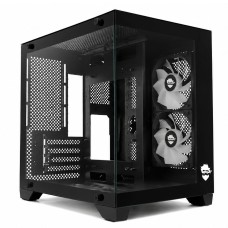 Gabinete Gamer Ninja Akyra X2, Mid Tower, Vidro Temperado, M-ATX, Com 2 Fans, Sem Fonte, Preto, GN-CS-MAB2FAKYRA
