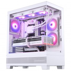 Gabinete Gamer Phanteks XT View, D-RGB, Mid Tower, Vidro Temperado, E-ATX, Branco, Sem Fonte, Com 3 Fans, PH-XT523V1_DWT01