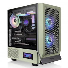 Gabinete Gamer Thermaltake Ceres 300 TG ARGB Matcha Green, Mid Tower, Vidro Temperado, E-ATX, Sem Fonte, Com 3 Fans, CA-1Y2-00MEWN-00