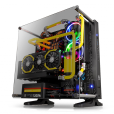 Gabinete Gamer Thermaltake Core P3 TG, Mid Tower, Vidro Temperado, Black, Sem Fonte, CA-1G4-00M1WN-06