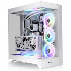 Gabinete Gamer Thermaltake CTE E550 TG Snow, Mid Tower, Vidro Temperado, E-ATX, Sem Fonte, Sem Fans, Branco, CA-1Z8-00M6WN-00