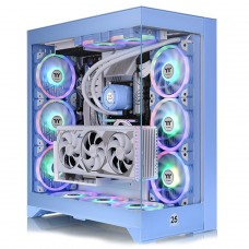 Gabinete Gamer Thermaltake CTE E600 MX Hydrangea, Mid Tower, Vidro Temperado, E-ATX, Sem Fonte, Sem Fans, Blue, CA-1Y3-00MFWN-00