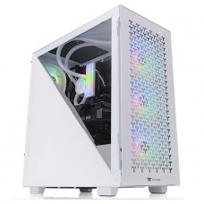 Gabinete Gamer Thermaltake Divider 300 TG Air, Snow, Mid Tower, Vidro Temperado, M-ATX, Sem Fonte, Com 2 Fans, CA-1S2-00M6WN-02